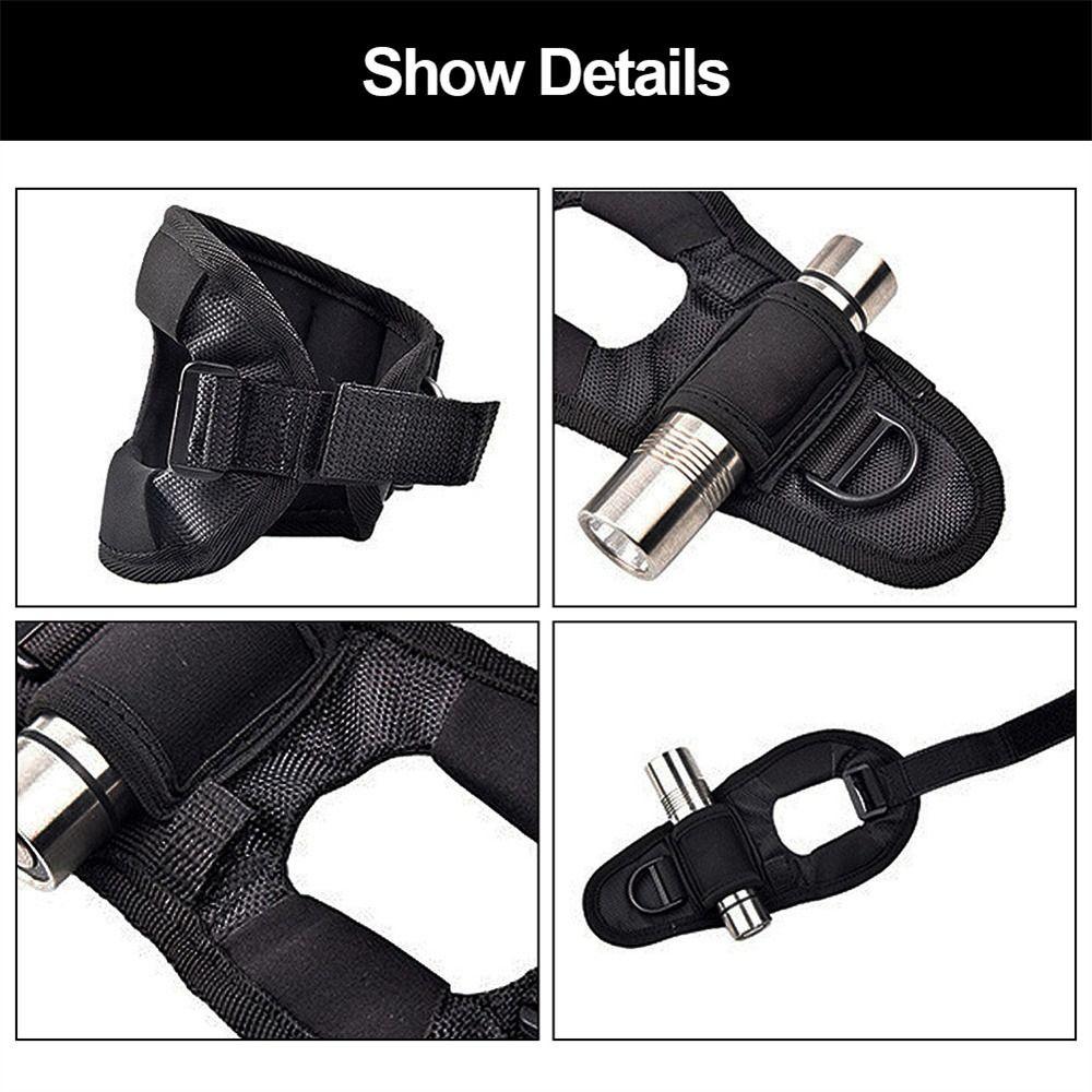 Cover Diving Flashlight Gloves Flashlight Glove Holder LED Torch Holder Wrist Strap Glove