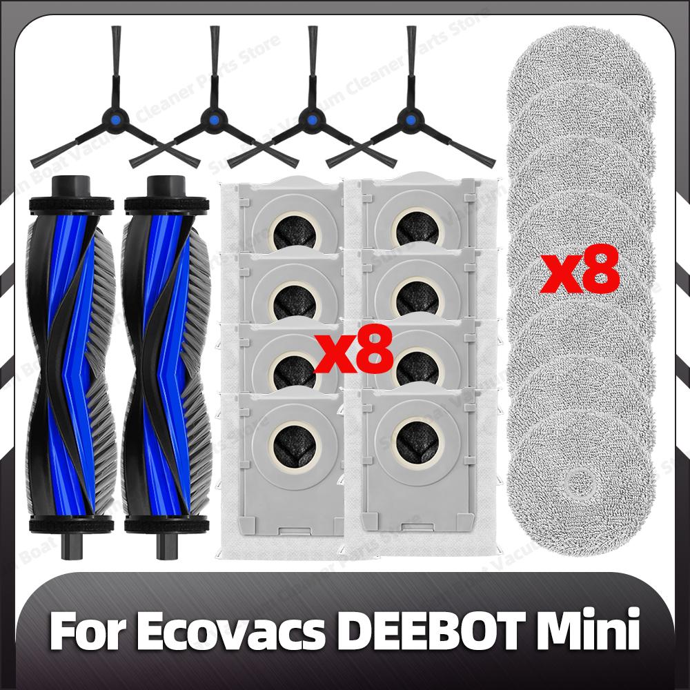 Compatible for Ecovacs DEEBOOT Mini Replacement Main Side Brush HEPA Filter Mop Pad Dust Bag Spare Parts Accessories
