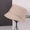 Spring new letter fisherman hat children wide brim sunshade sunscreen hat showing face small leisure beach basin hat