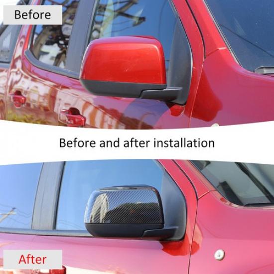 2Pcs Outside Side Rearview Mirror Cover Trim for Chevy Colorado/GMC Canyon 2014+