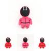 Red Squid Game Guard Worker Staff Plush Toys Front Man 001 456 218 Doll Stuffed