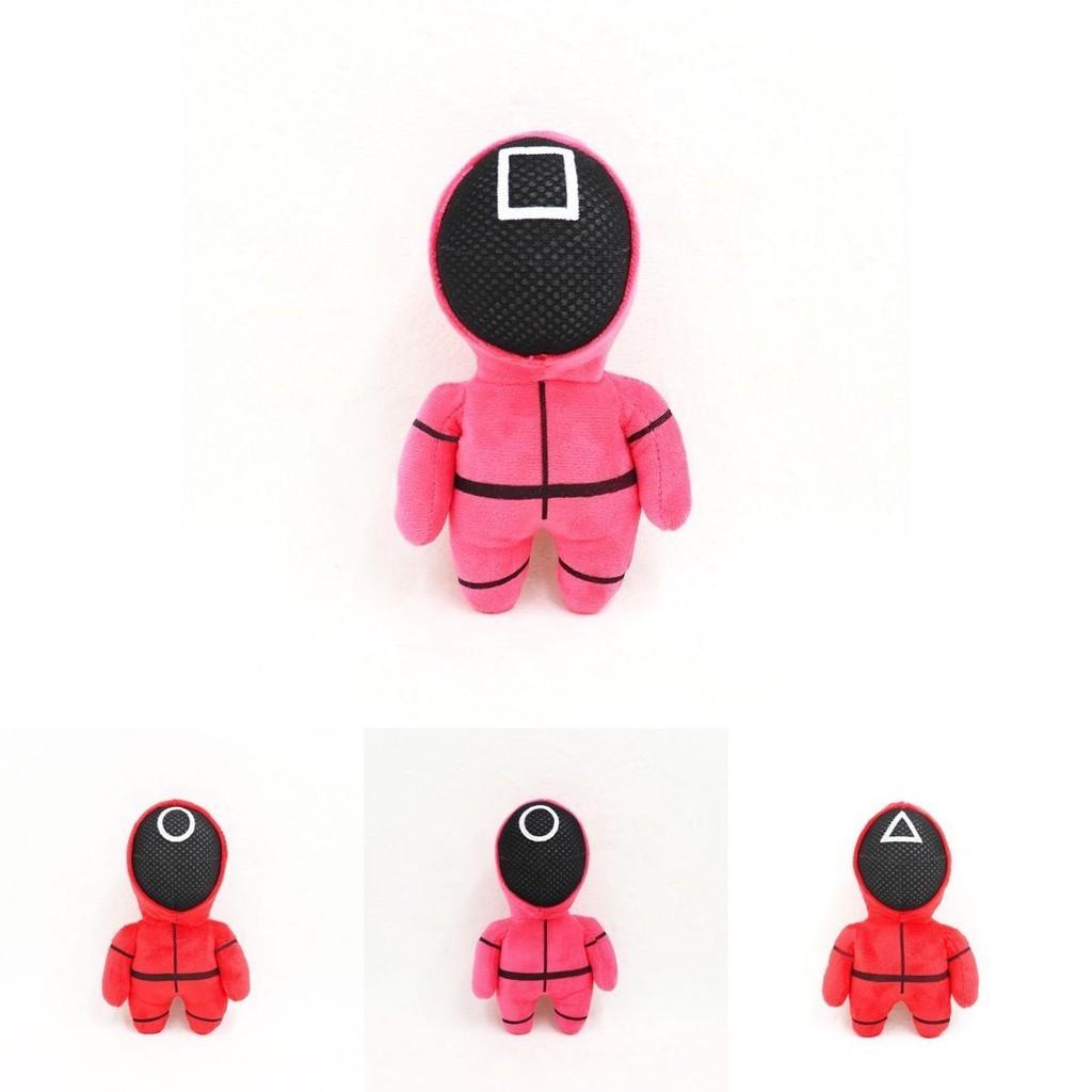 Red Squid Game Guard Worker Staff Plush Toys Front Man 001 456 218 Doll Stuffed