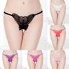 Women's Fashion Transparent Lace Butterfly Sexy Panties Thong Solid Color