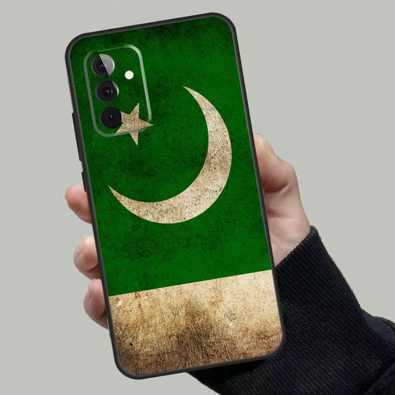 Чехол-баннер с флагом Пакистана для Samsung Galaxy A55 A35 A15 A52 A32 A12 A16 A26 A36 A56 A53 A33 A13 A14 A34 A54 A17