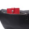 Leather Bag for Women In a Classic Color Crossbody with a Mini Wallet Vintage 22666 Black