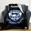 Custom Name Geelong Cats Crest Party Blanket For Couch Bed Plush Cozy Fuzzy Blanket Super Soft Warm Blankets For Fall And Winter 0916222