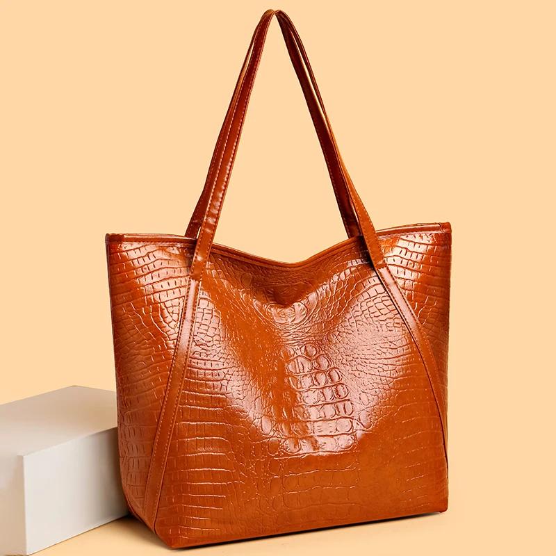 Large Capacity PU Leather Shoulder Bag for Women  Wild Women's Bags  High Quality  New