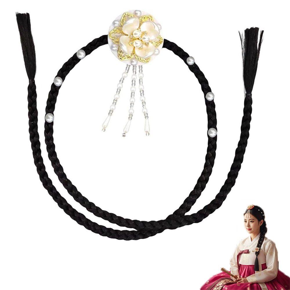 Elegant Hanbok Headwear Charm Hairpiece Headdress Korean Traditional Headband for Classical Dance