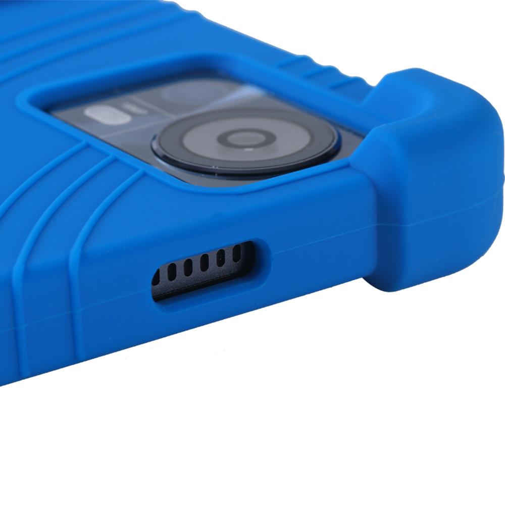 Силиконовый чехол для Teclast T60 с регулируемой подставкой и утолщенными углами, защищающими от ударов.