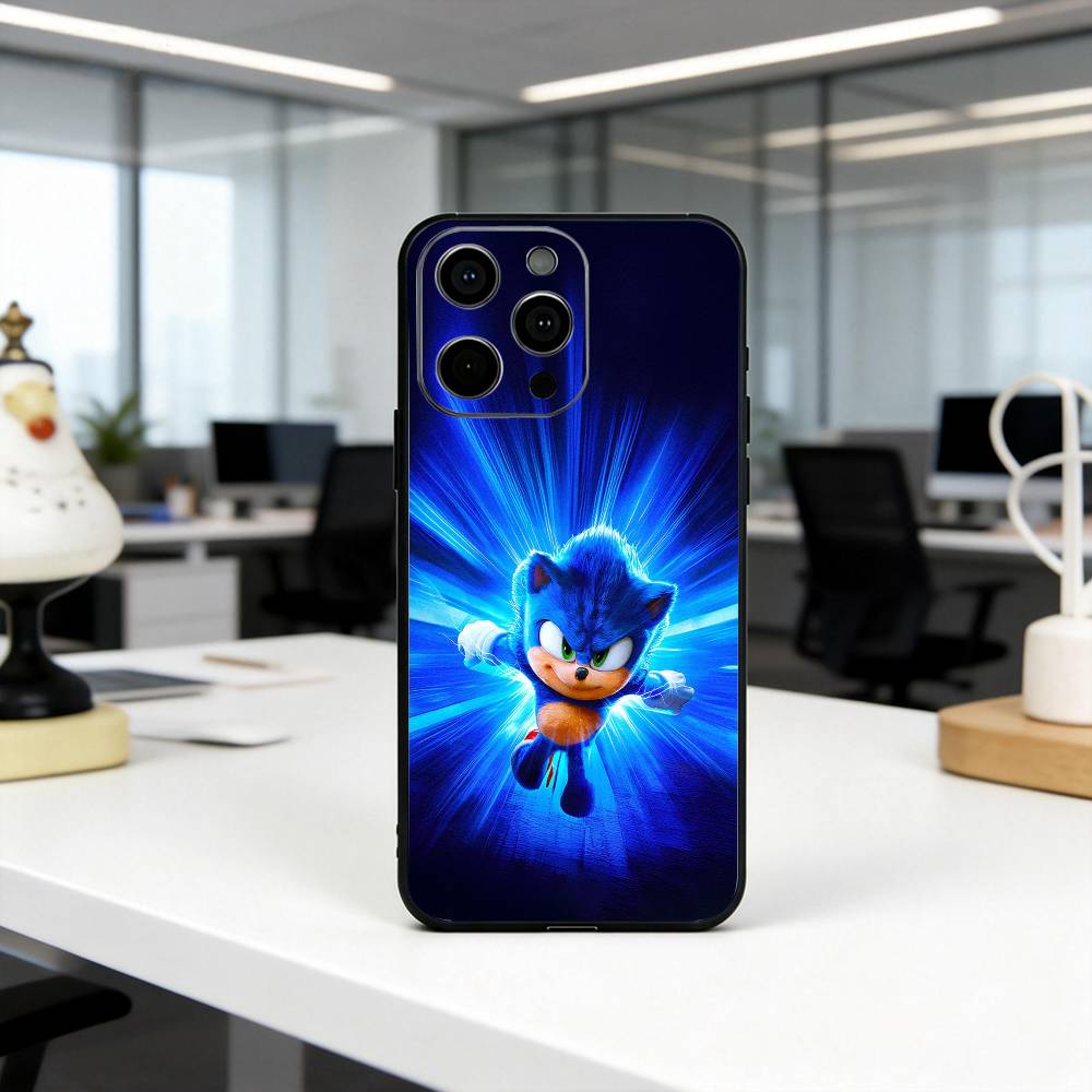 CUTE The H-Hedgehogs S-Sonic-HS Phone Case Silicone Soft For IPhone 17 16 15 14 13 12 11 X XR Plus Pro Max Plus