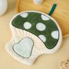 Soft Mushroom Theme Hand Towel Coral Fleece Bathroom Kerchief Toilet Handkerchief  Kitchen Home