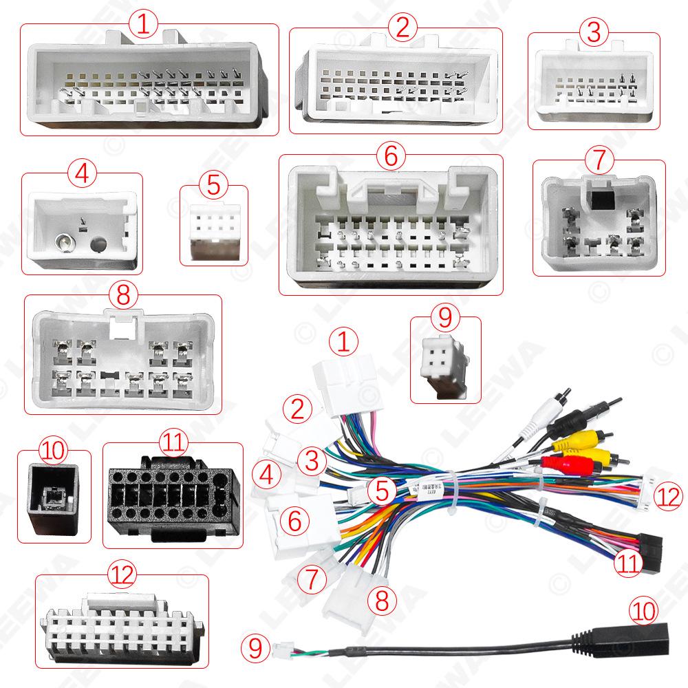 Кабель питания для Toyota Prado, RAV4, Highlander, Corolla, Camry, Levin, Reiz Навигация с большим экраном