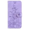 For Realme 12 5G/12x 5G Case Wallet Flower Imprint Phone Cover with Foldable Stand