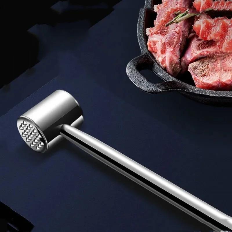 304 Stainless Steel Meat Hammer Grinder Loose Meat Tenderizer Household Meat Steak Pork Chicken Breast Masher Loose Meat Tool