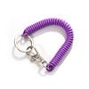 Keychain Lanyard Spiral Spring Coil Keyring Key Hooks Stretch Spring Coil Anti-lost Lobster Clasp