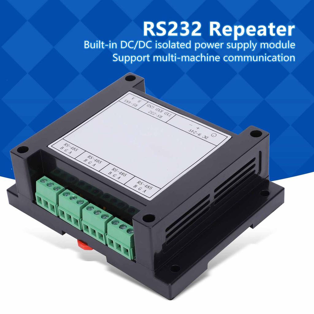 Industrial Repeater to 232 Converter 4 Port 115.2Kbps Communication Module Power