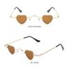 Retro Candy Color Punk Hip Hop Heart-Shaped Sunglasses Ultra-small Sun Glasses Shades