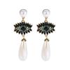Devil's Eye Drip Oil Alloy Earrings: Trendsetting European & American Street Style