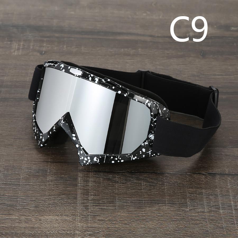 Очки для верховой езды Очки для езды по пересеченной местности Мотоциклетные очки Лыжные очки для защиты от ветра и песка