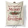 Simple Christmas Letters Printed Blanket for Sofa Travel Camping Living Room Office Conditioning Blanket for All Seasons Gifts