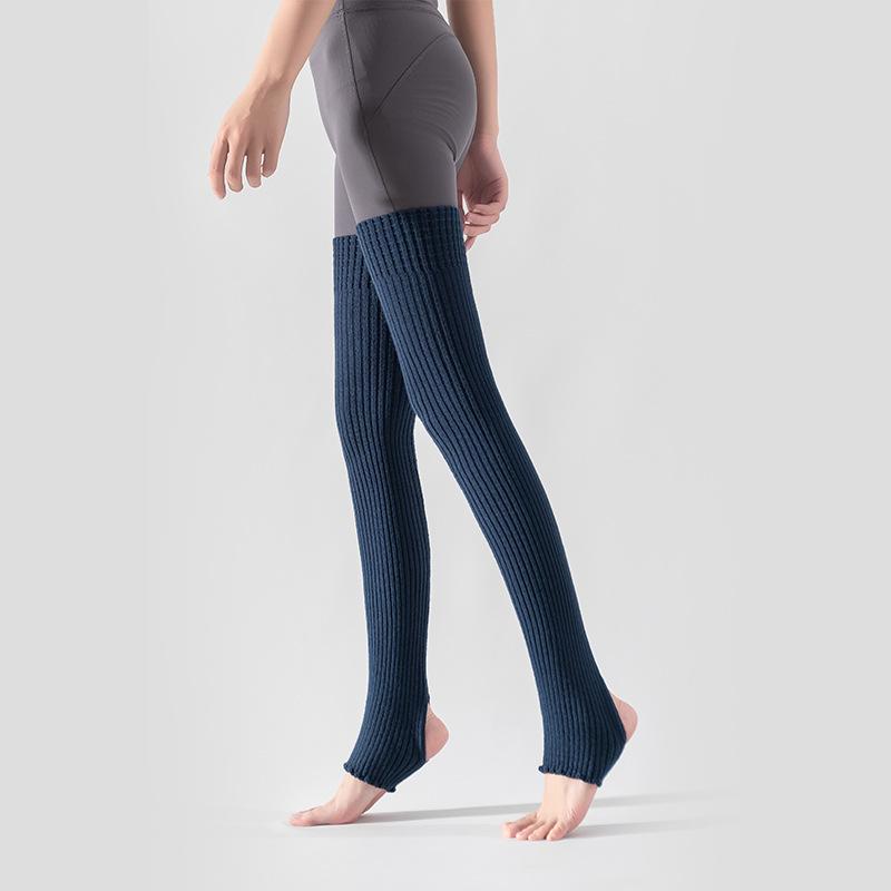 Однотонные женские гетры Зимние теплые женские гетры для тренажерного зала, фитнеса, латиноамериканских танцев, балета, йоги, свободные длинные носки-гольфы
