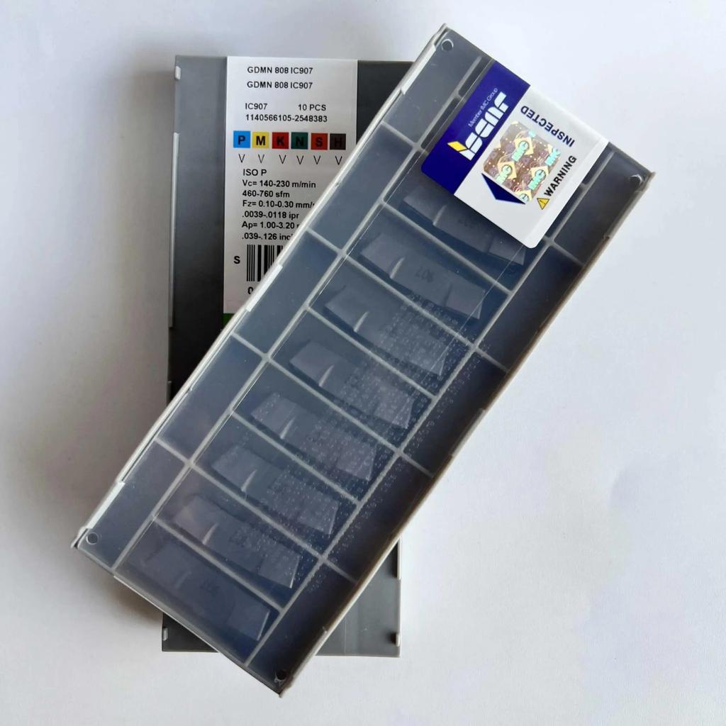 ISCAR / GDMN808 IC907 / Industrial indexable carbide inserts 10 Pcs