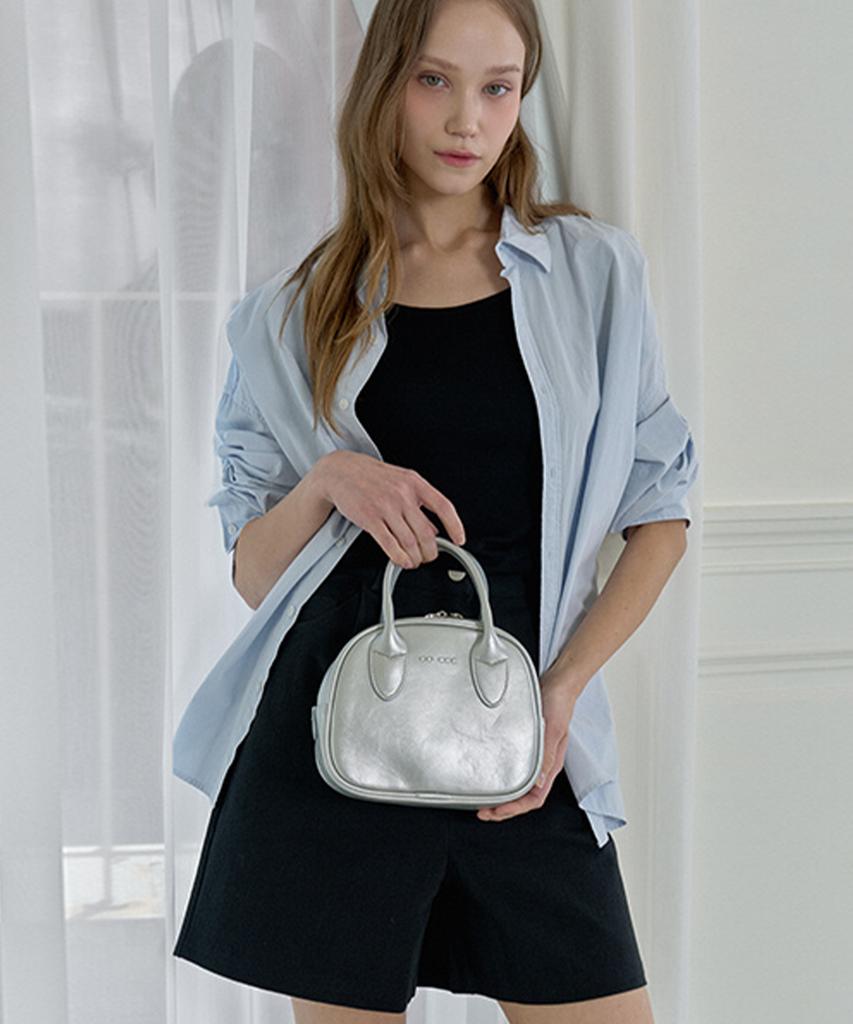 Мини-сумка-тоут Gocce с принтом "Слива" Crossbody Gj510K