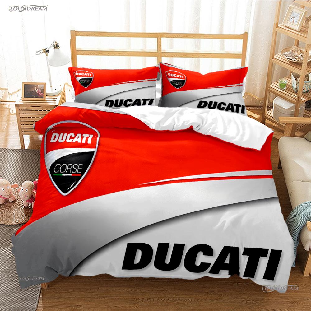 Moto Racing Casal All Season Duvet Cover Comforter Bedding Sets Soft Quilt Cover and Pillowcases Boys Single/Double/Queen/King