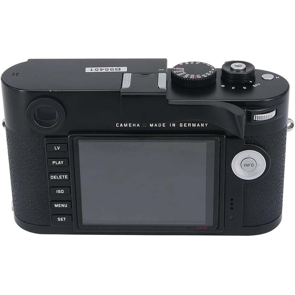 Haoge THB-M24B Thumb Rest, Black, Compatible with various camera models including Leica M Typ240, M-P Typ 240, M240P, M Typ262, and M-D Typ 262.