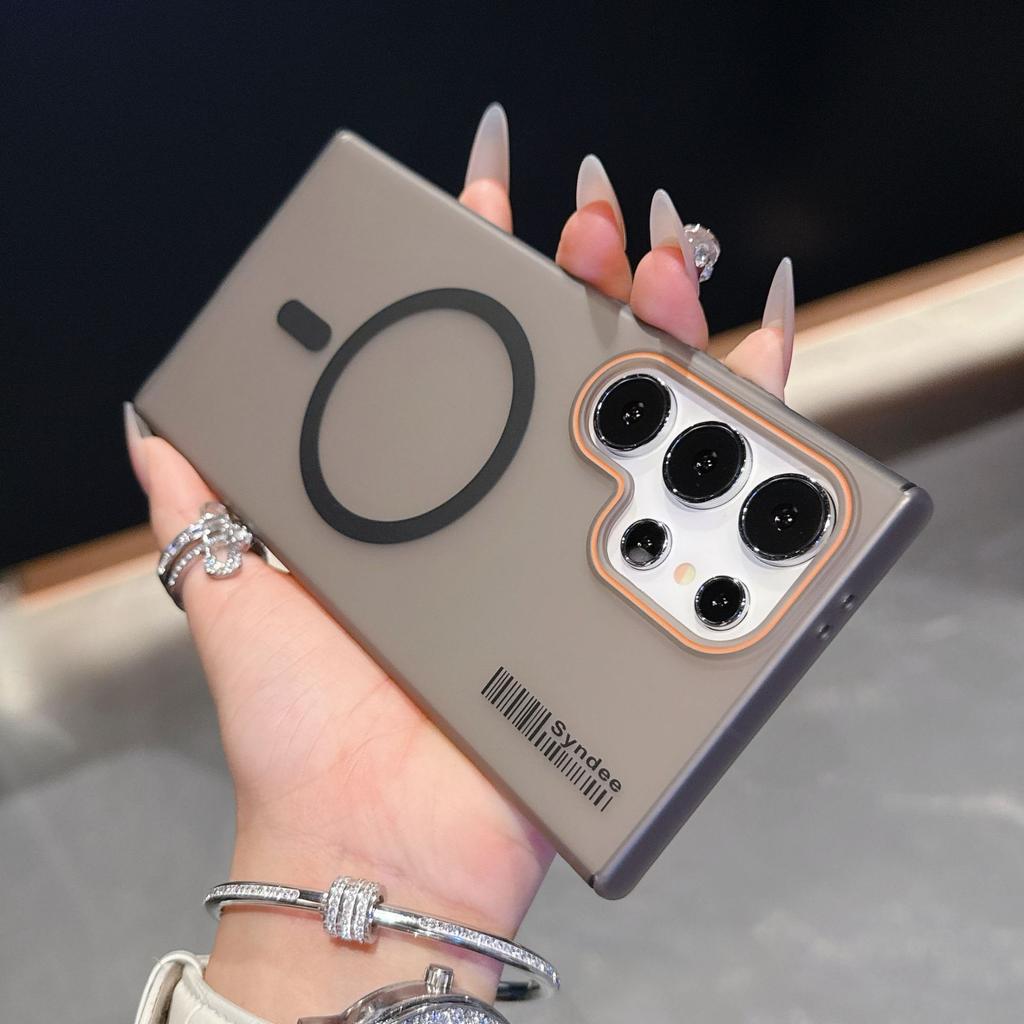 Подходит для Samsung S25 Ultra Магнитный чехол для телефона A17 Кожа Кожа Матовый S25FE Модный Ультратонкий Мягкий Марлевый ПК Жесткий Чехол