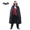 Iinoo Vampire Cosplay Dracula Halloween Vampire Costume for One Size Fits Most Men's Costume, Adults, 4-Piece Set,