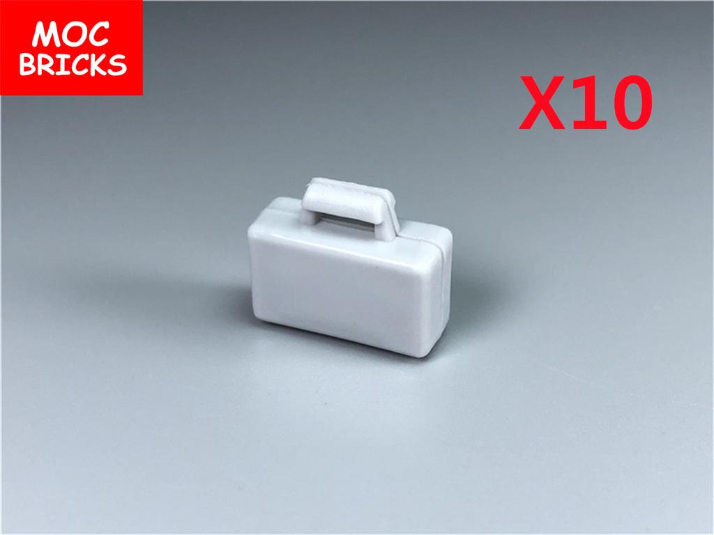 Нетоксичные кубики Moc Город Ужасов Золотой Серебряный Пистолет для Денег Монеты Мешок с Долларами Портфель Фигурка 4 см Аксессуары Полиции Строительный Блок Детские Игрушки