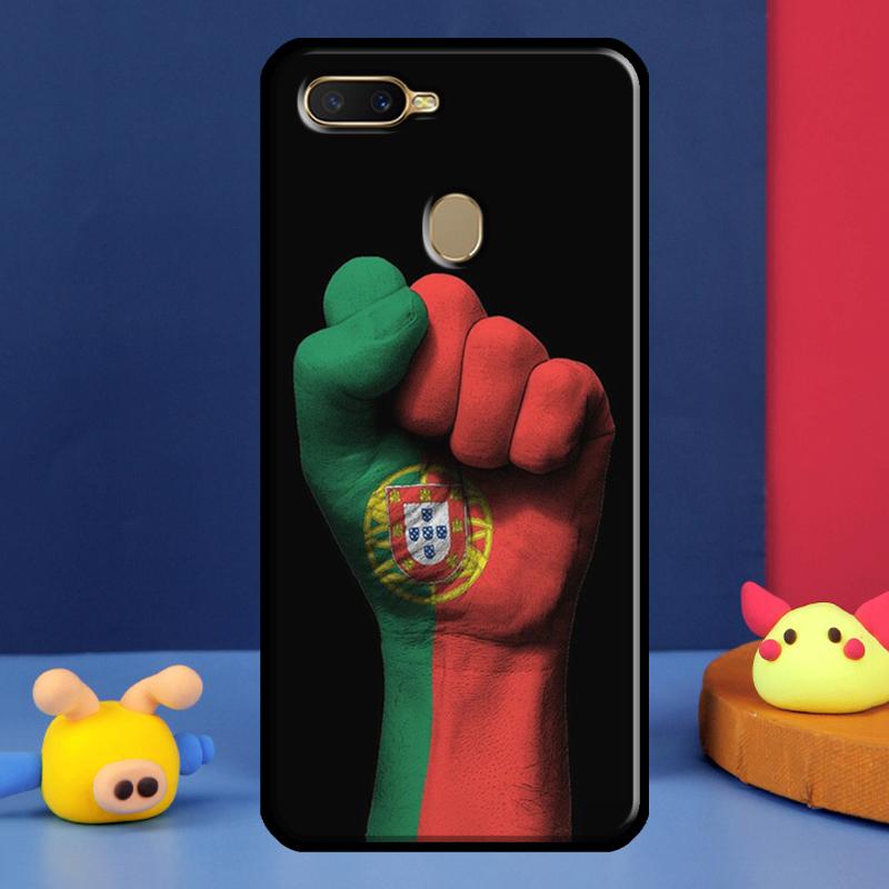 Чехол Флаг Португалии для Oppo A98 A78 A58 A15 A16 A17 A5 A9 A91 A52 A72 A76 A96 A74 A94 A54 S A57 A77