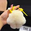 Милая имитация выдры из кроличьей шерсти мороженое неуклюжий кулон автомобильный брелок сумка аксессуары подарок