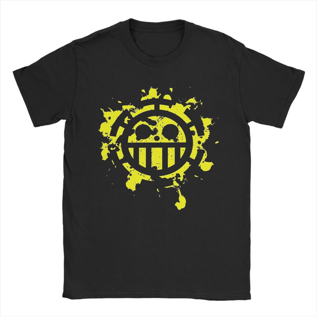 Trafalgar D Law One Piece TShirts for Unisex Women Vintage Cotton Tee Shirt Round Neck Short Sleeve T Shirt Graphic Clothing