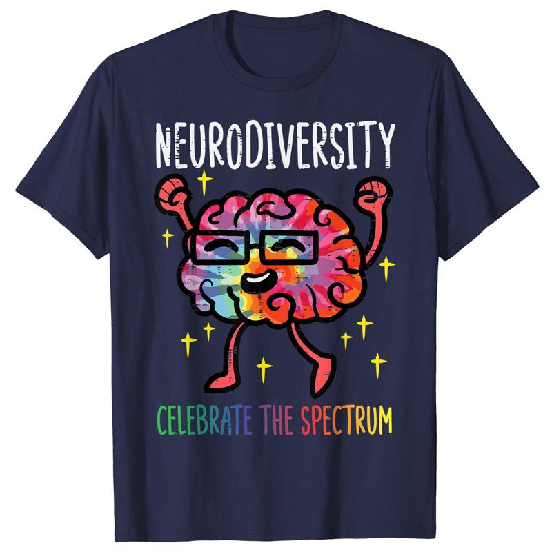 Neurodiversity Brain Autism Awareness ASD ADHD Unisex Women Kid TShirt Cute Graphic Tee Y2k Top Lovely Gifts Short Sleeve Outfits