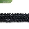 Широкое лицо Черный агат Резка Стеклянные бусины для DIY Ювелирных изделий и Изготовления Браслетов