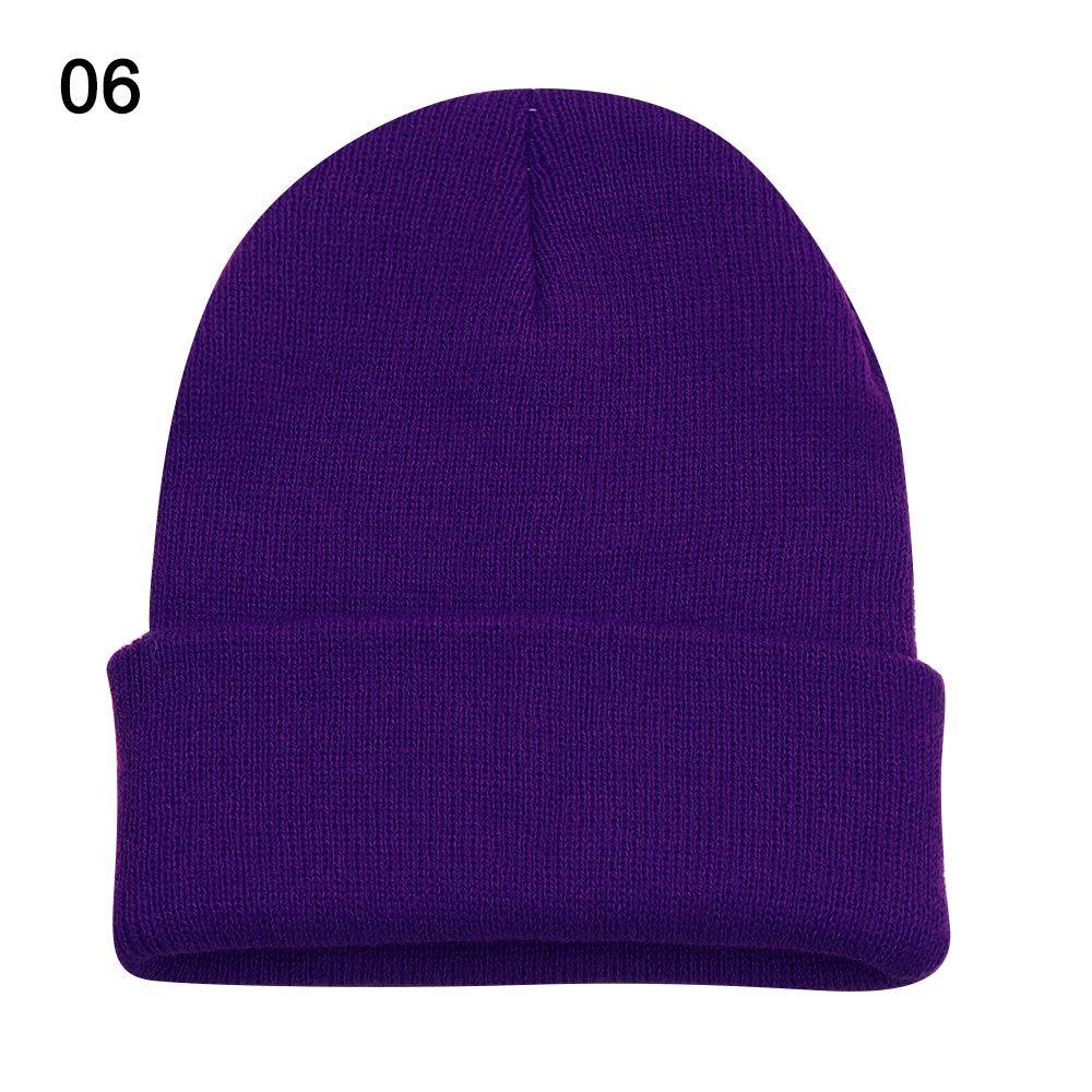 New Solid Cute Woman/Men Knitted Beanies Female Beanie Caps Winter Autumn Hats Warmer Bonnet