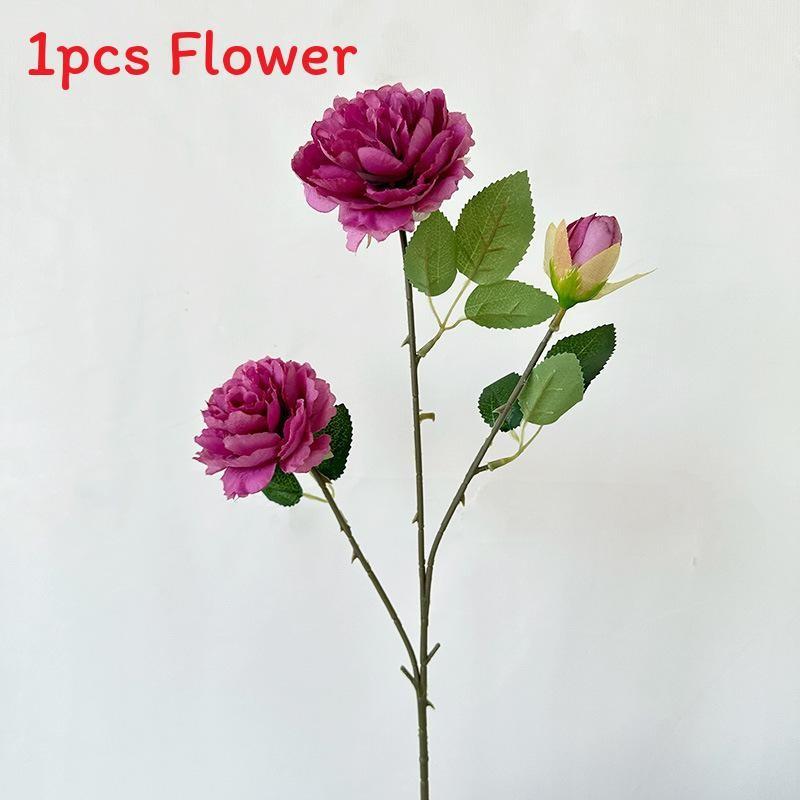 Tulip Hydrangea Peony Artificial Flower Wedding Decoration Home Gift Durable