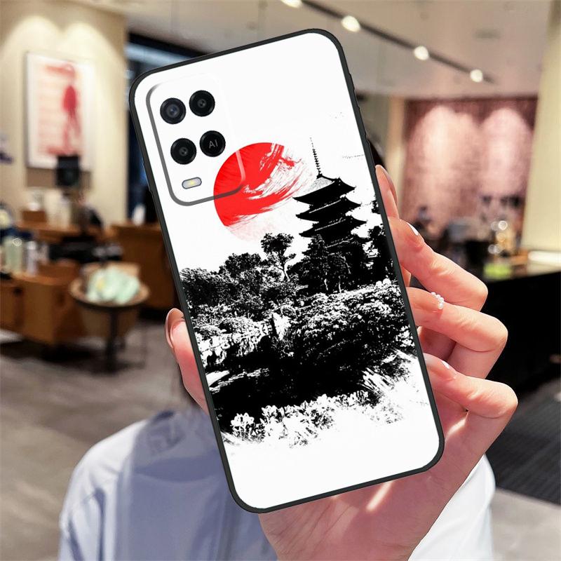 Японский храм Киото Чехол для Oppo A94 A74 A54 A18 A38 A58 A78 A98 A40 A60 A80 A16 A76 A96 A15 A17 A77 A57S