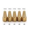 5Pcs/Set Welding Accessory Torch Tip Propane Acetylene Oxygen Welding New Gas Brazing Torch Nozzle