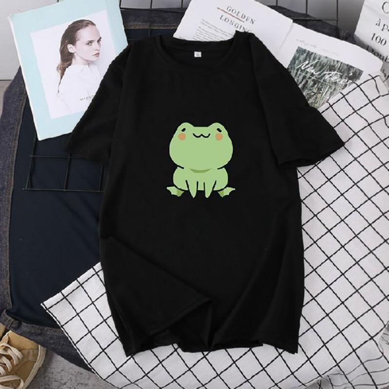 Casual Short Sleeve Printed T-Shirt Men Women Loose Fit Cotton Blend Round Neck Tee In Multiple Colors