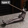 Harujio Incense Holder, Ash-Proof, Cute and Stylish, Angled Frog Incense Holder, Incense Burner for Buddhist Altars, Incense Dishes, Boat-Shaped,