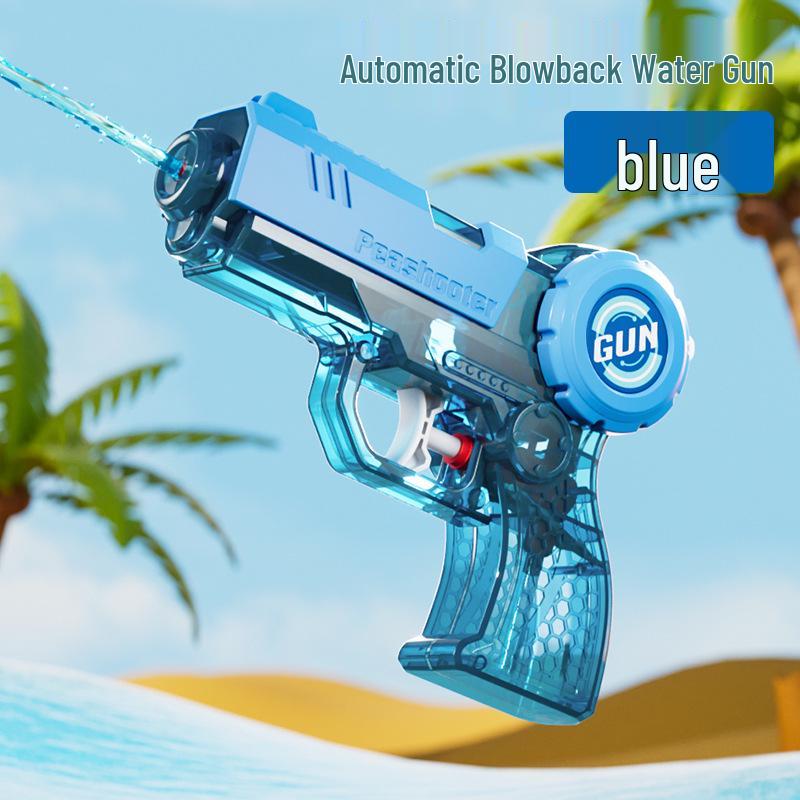 Летний Водный пистолет Uzi Backfire Tech: Большая емкость, Непрерывная стрельба, Прозрачный бак Игрушка