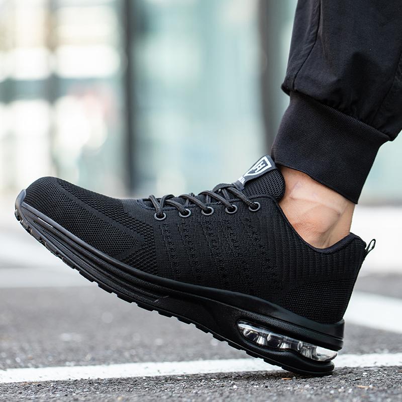 Рабочая обувь на воздушной подушке. Защитная обувь со стальным носком и защитой от ударов. Мужские и женские рабочие ботинки. Устойчивые к проколам рабочие защитные ботинки. Мужские повседневные кроссовки. Легкие дышащие.