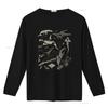 Camiseta De Vida Marina Tejido Suave Con Estampado Tiburn Ballena Unisexta Ray Tortuga Pulpo Corte Holgado Ropa Casual Vintage