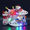 2024 Summer Mesh Sports Shoes for Boys: Light-Up Casual Footwear for Kids In Spring and Autumn.
