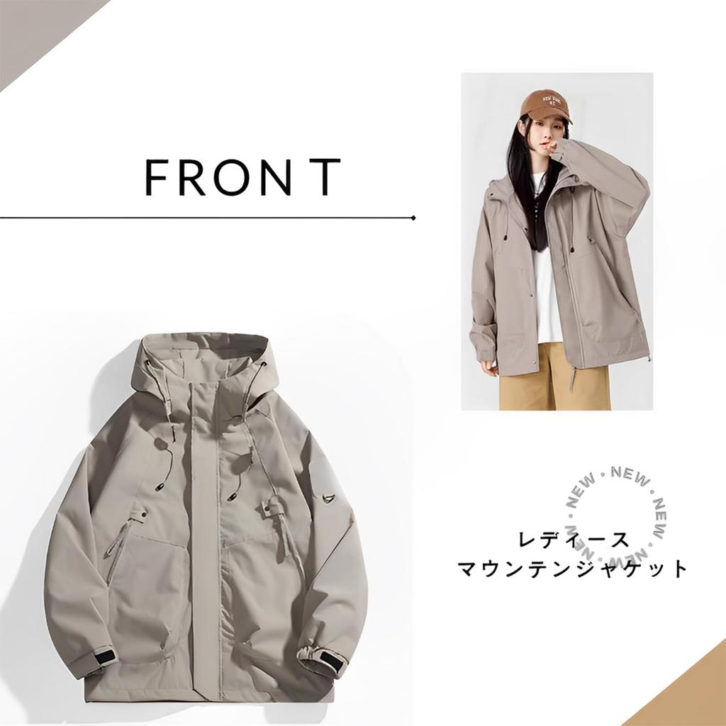 Mountain Water Cold Mountain Daily Commuting [Bear's Hut] Women's Jacket, Outdoor, Comfortable, Windproof, Repellent, Protection, Parka, Spring,