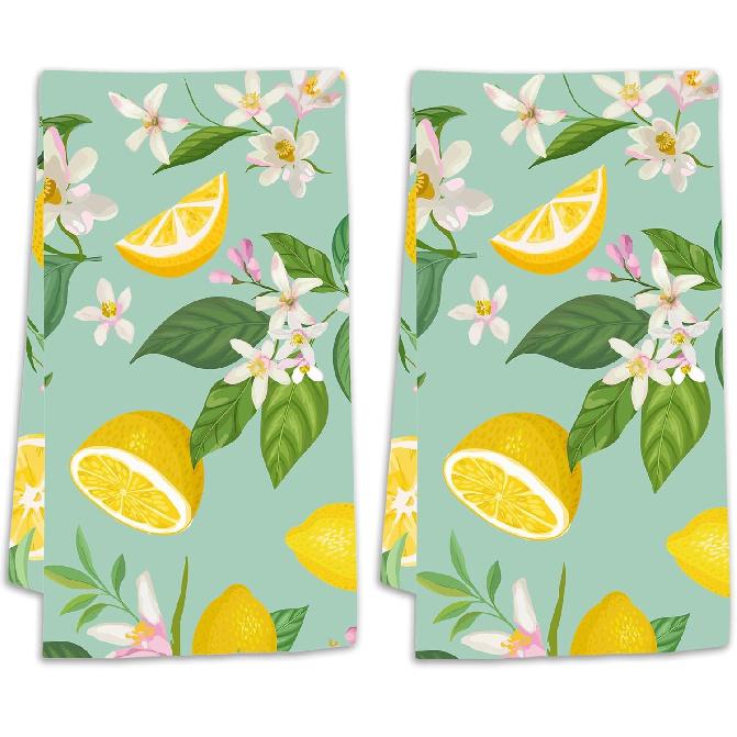Cow Kitchen Towels Set of 2 Highland Cow Fingertip Towels Soft Kitchen Dish Towel for Bathroom Spa Decor Laundry Room
