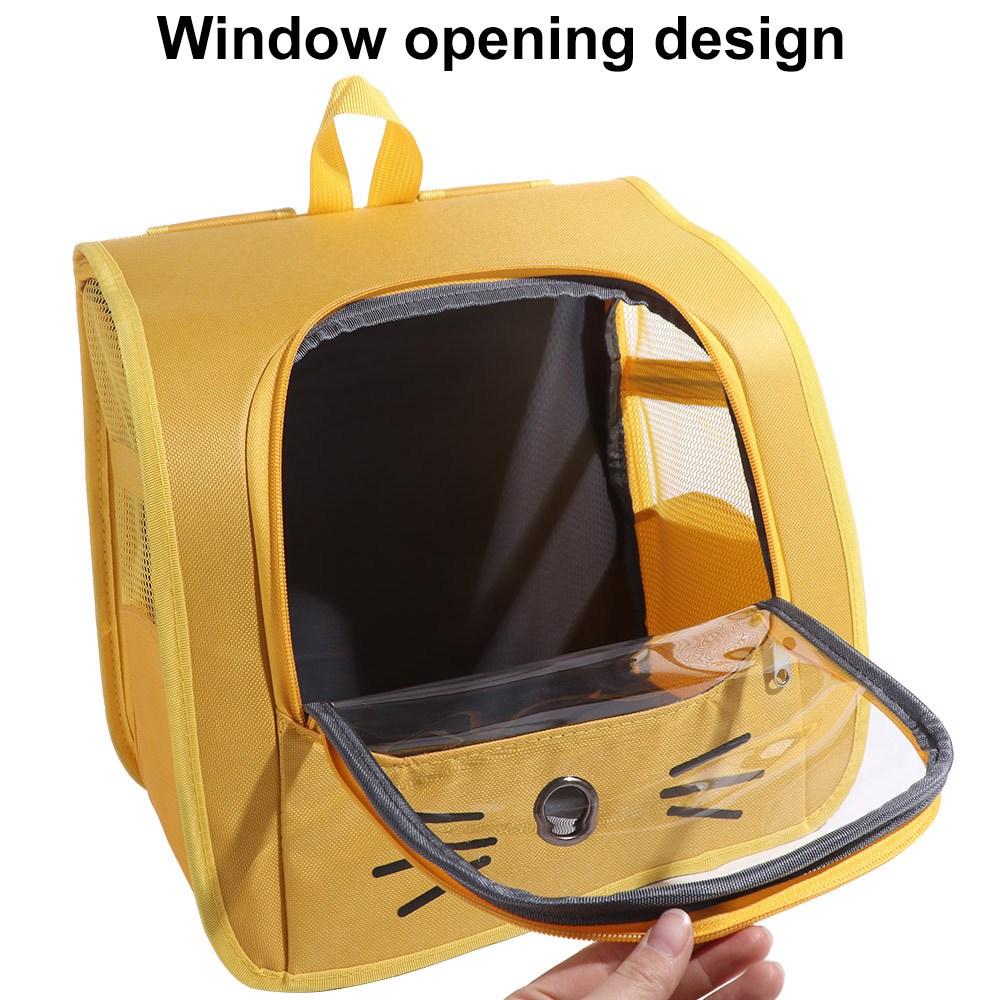 Складная сумка-переноска для кошек большой вместимости, рюкзак для домашних животных, собак, портативный рюкзак для кошек, сумка для маленькой собаки